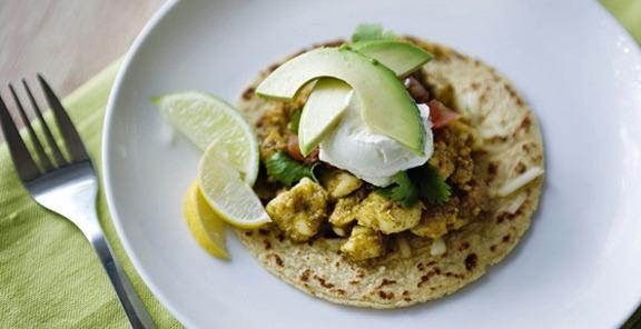 halibut fish taco